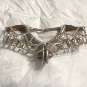 Aldo Shoes - Size 7 open toe silver heels Aldo Shoes - Size 7 open toe silver heels